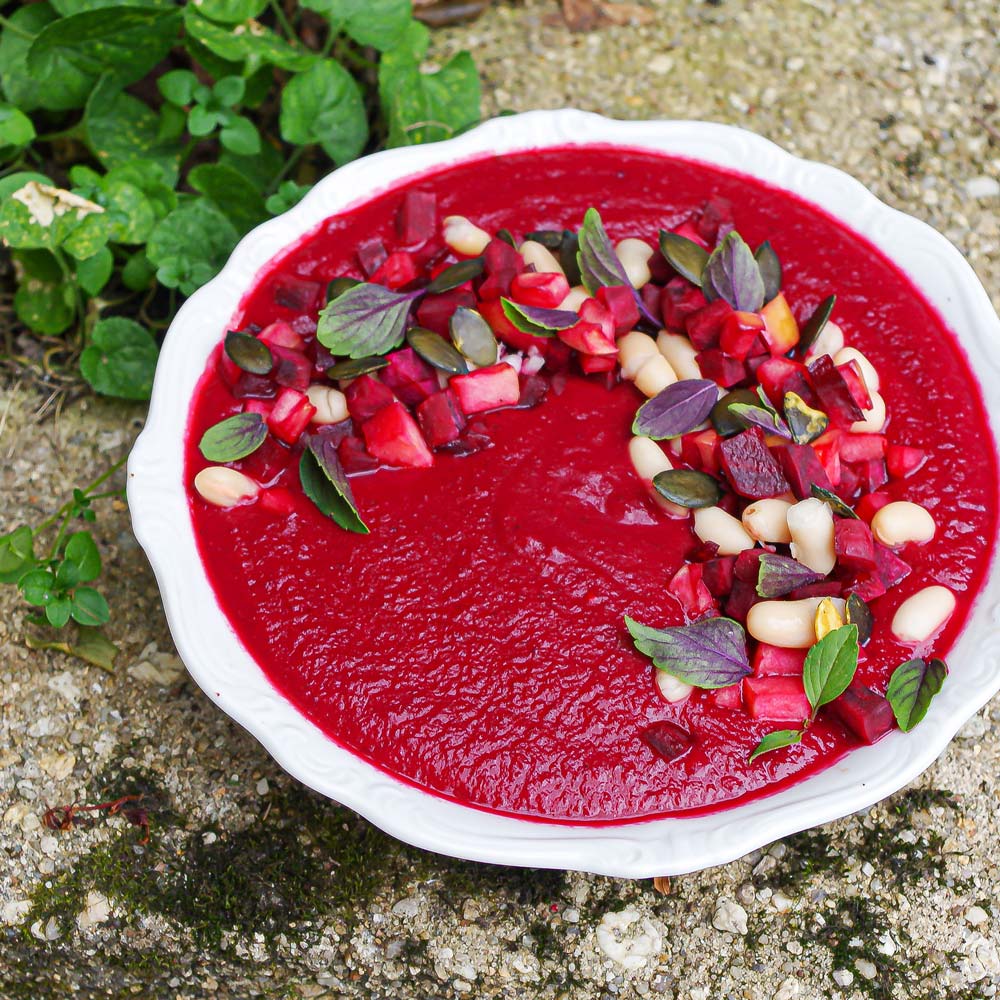 Rote Rüben-Apfel-Suppe