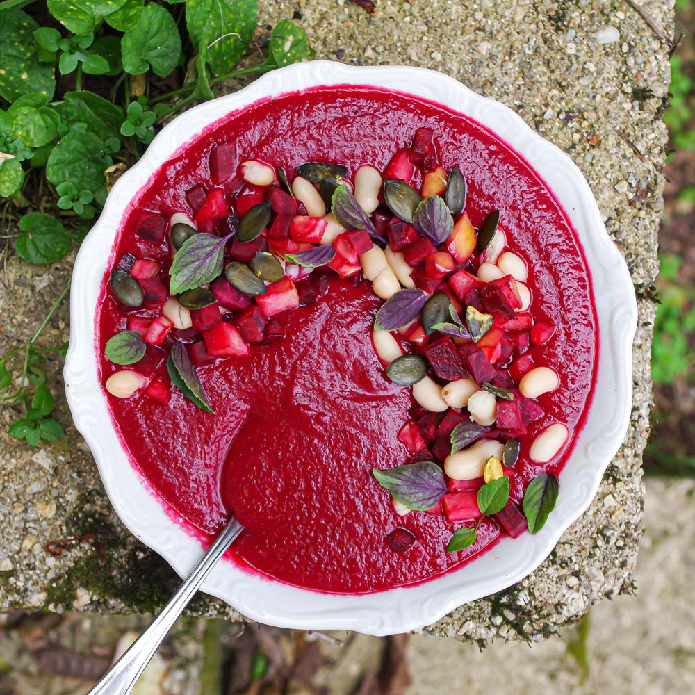 Rote Rüben-Apfel-Suppe