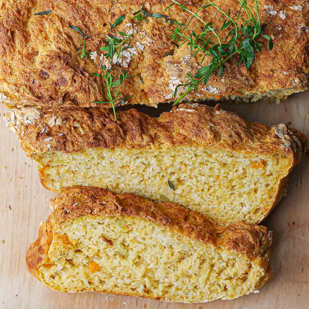 Rustikales Kartoffelbrot mit Süßkartoffeln