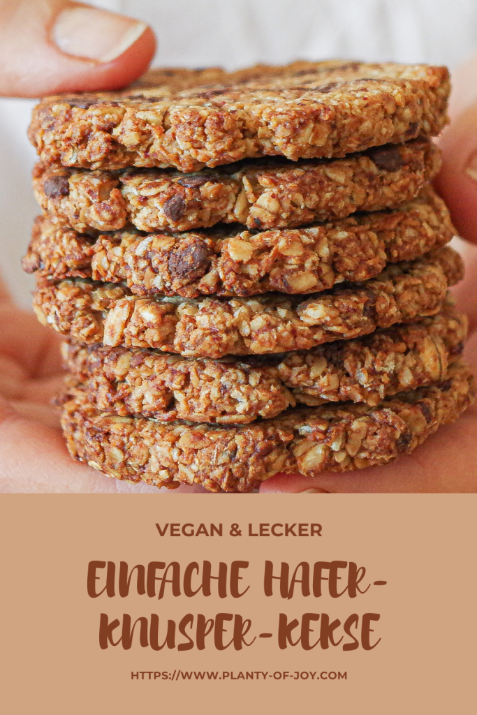 Zuckerfreie und Knusprige Haferkekse Pinterest Pin