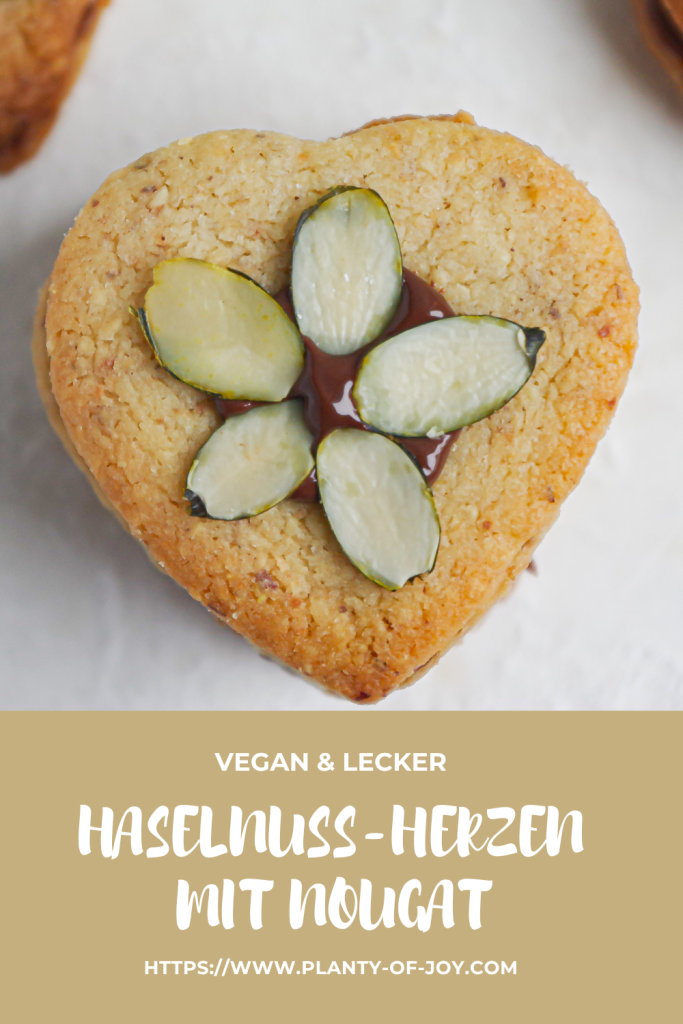 Haselnuss-Kekse mit Nougat Pinterest Pin