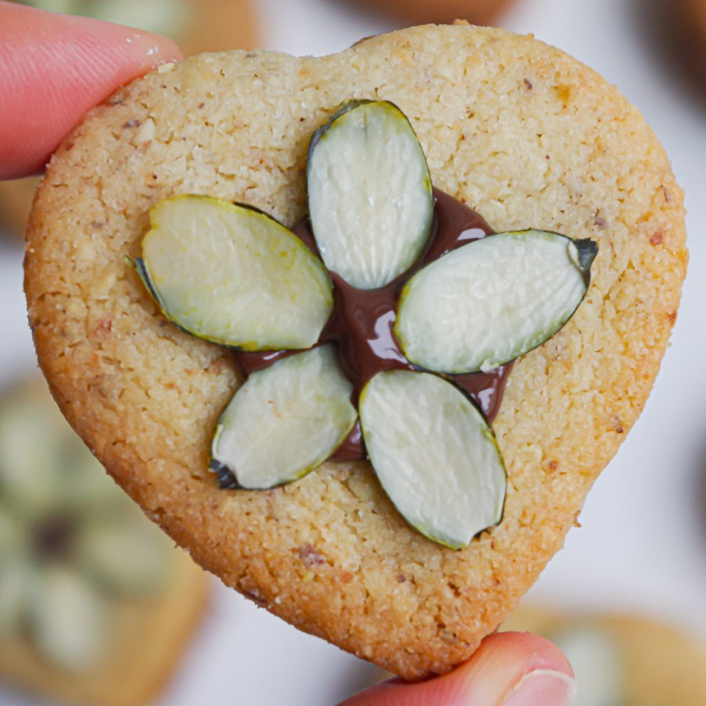 Haselnuss-Kekse mit Nougat