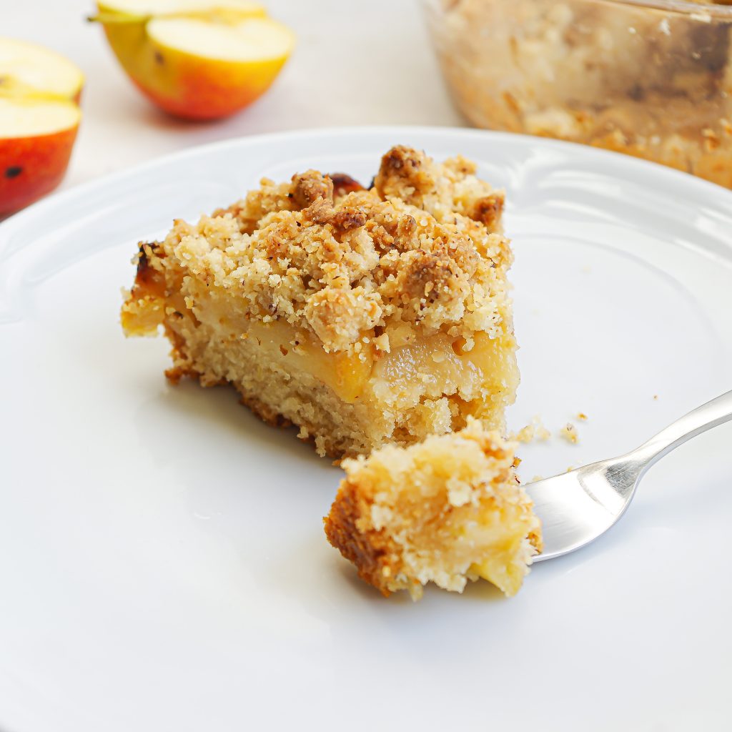 Veganer Apfel-Streuselkuchen