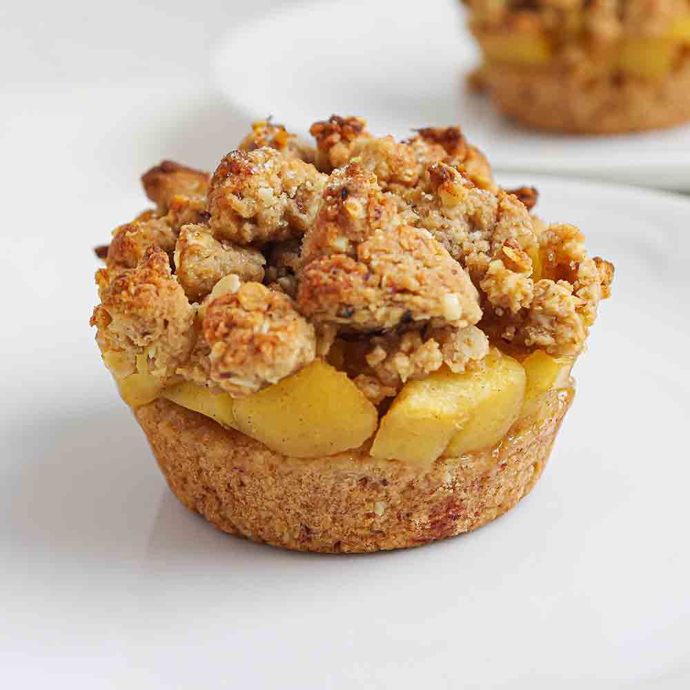 Dattelsüße-Apfel-Streuselmuffins