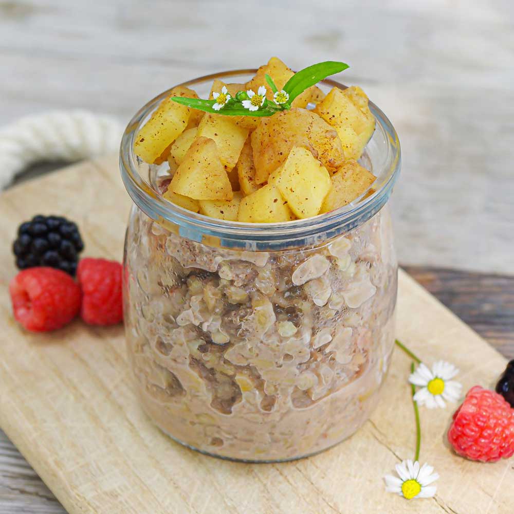 Apfel-Buchweizen-Porridge mit Zimt