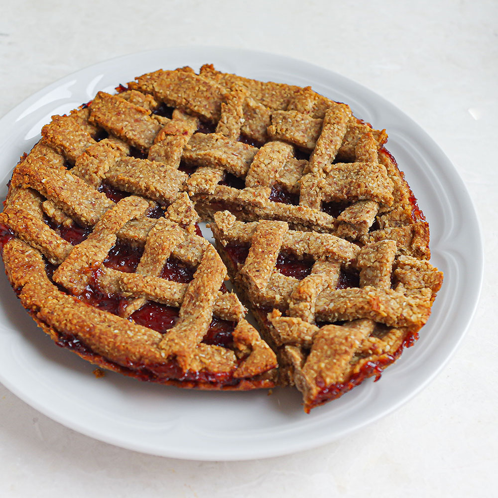 Zuckerfreie & Vegane Linzerschnitten