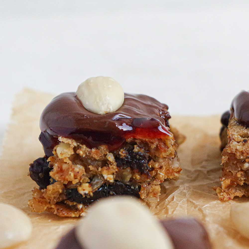 Vegane Früchte-Lebkuchenwürfel