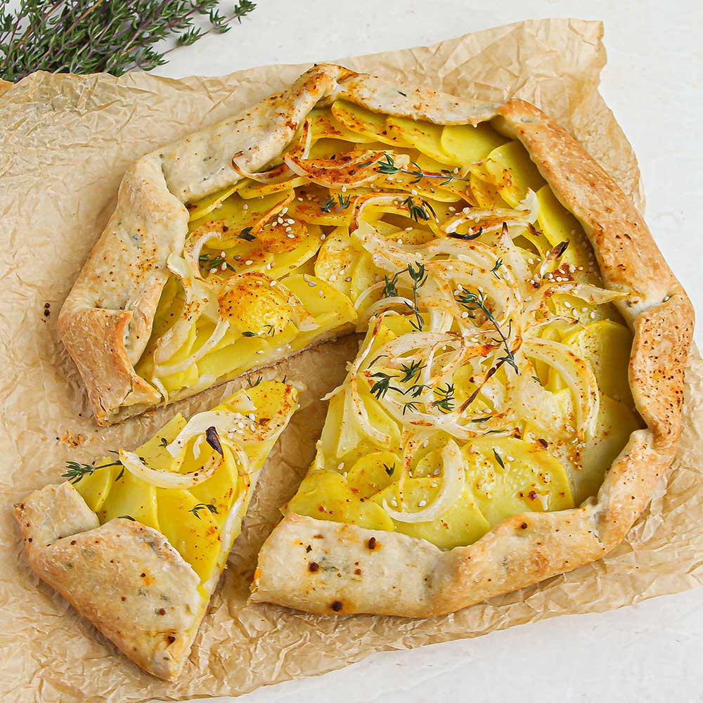 Herzhafte Kartoffel-Galette mit Thymian