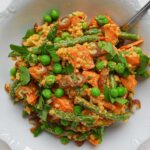 Orientalischer Hirse-Salat mit grünen Bohnen