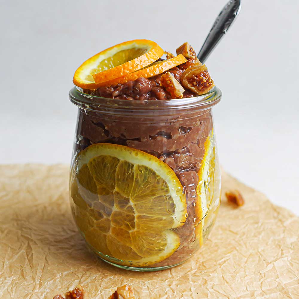 Lebkuchen-Schoko-Porridge