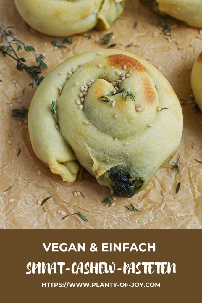 Spinat-Cashew-Pasteten Pin