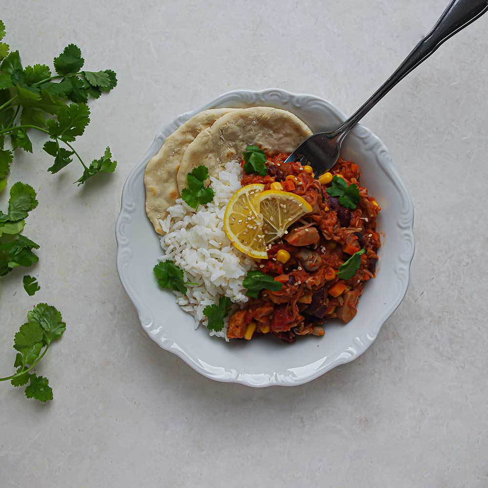 Veganes Jackfruit-Chili