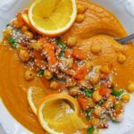 Karotten-Süßkartoffel-Suppe mit Kokosmilch
