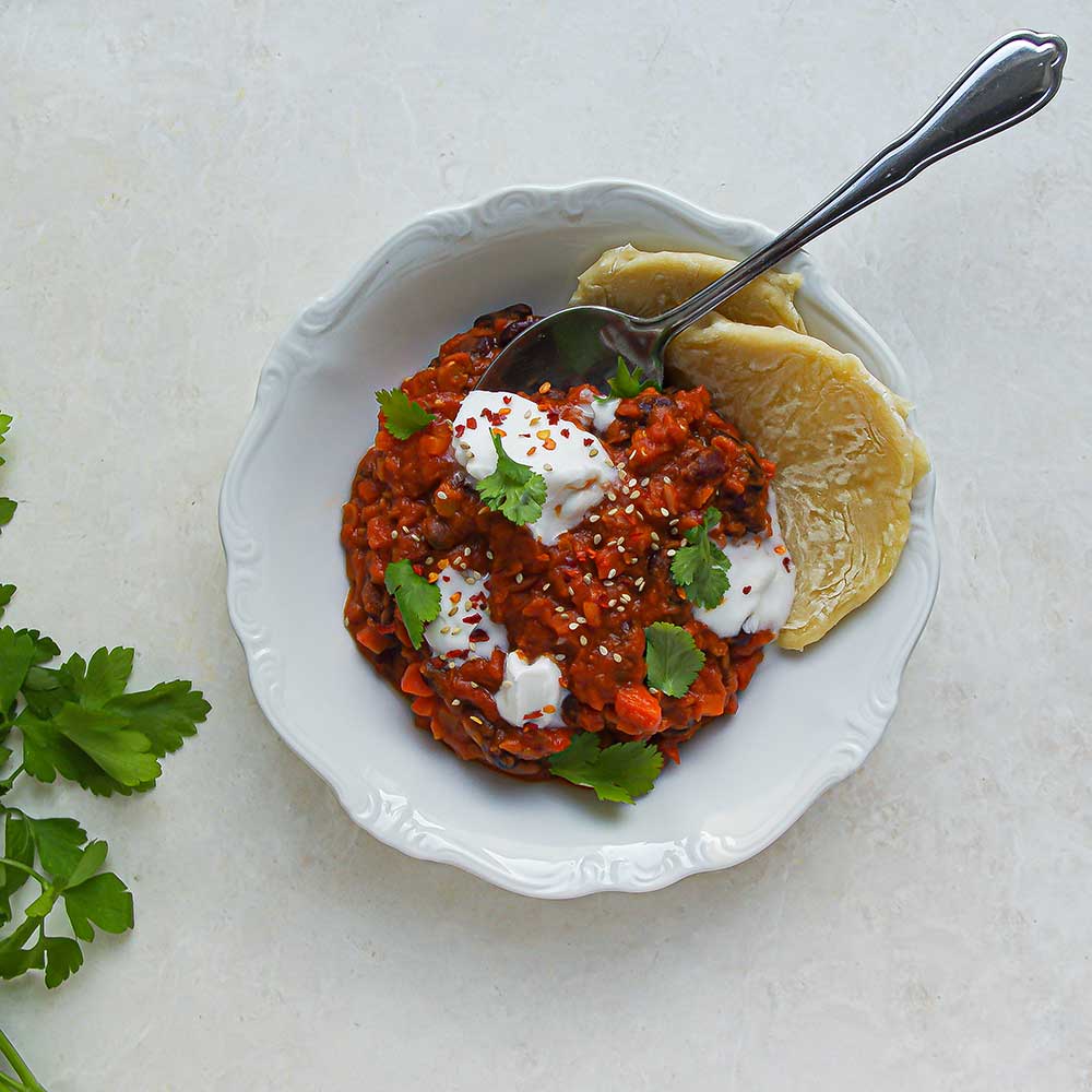 Proteinreiches Bohnen-Curry