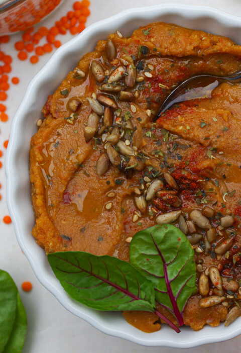 Mediterraner-Rote-Linsen-Aufstrich